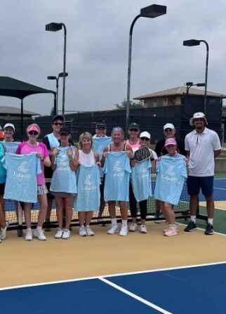 Junior players training at the Lakecliff Racquet Club tennis academy